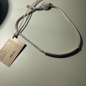 John Hardy Silver Bracelet with Aquamarine pavè
